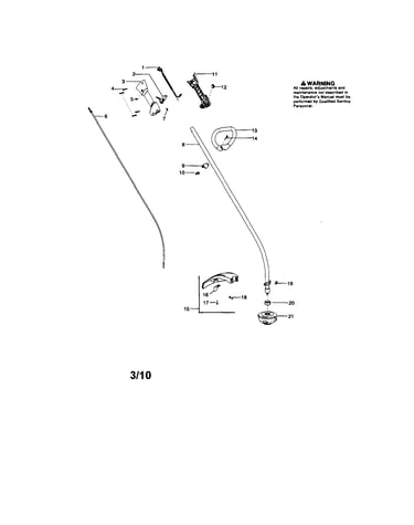 Driveshaft/handle/shield