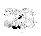 Craftsman 917254541 engine/housing/handle diagram