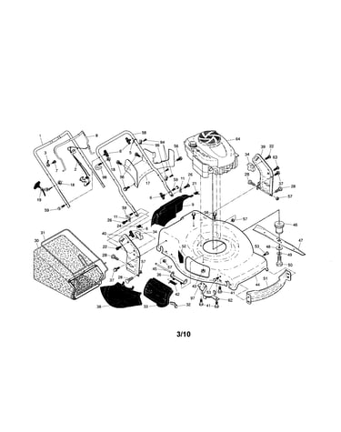 Engine/housing/handle