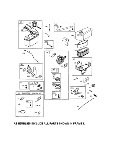 Fuel tank/carburetor
