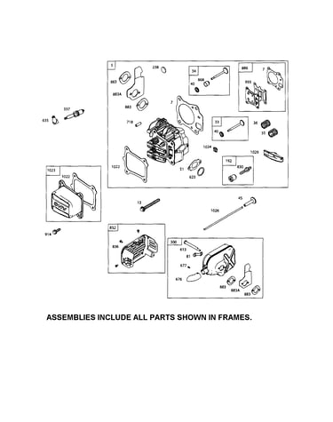 Head-cylinder/muffler