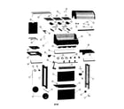 Char-Broil 464323510 gas grill diagram