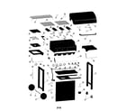 Char-Broil 464220110 gas grill diagram