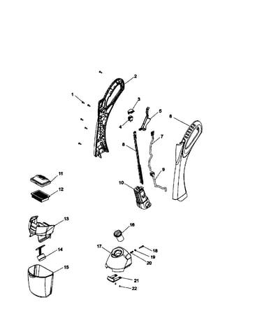 Handle/solution tank
