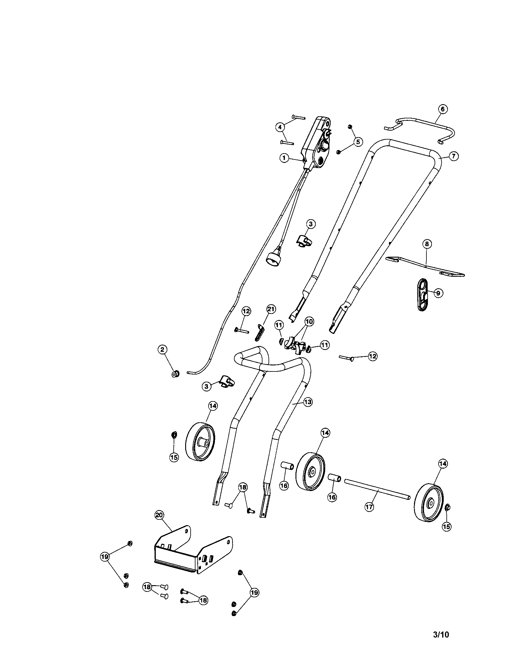 HANDLE/WHEELS/SWITCH