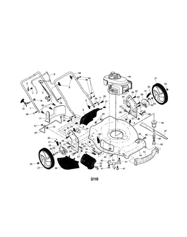 Engine/housing/handle