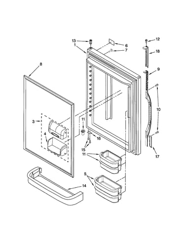Refrigerator door