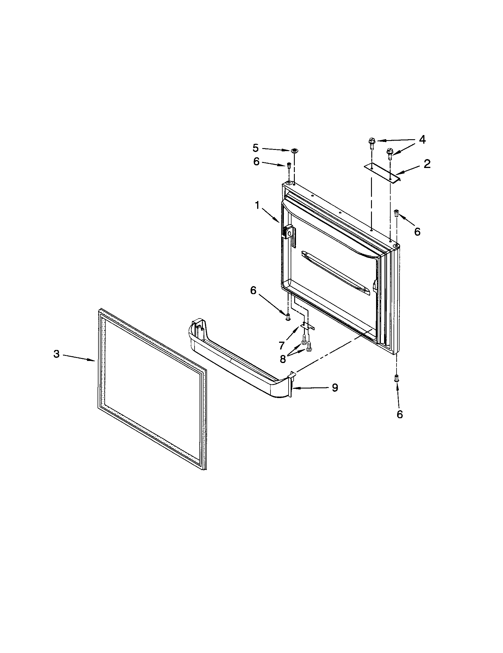 Freezer door