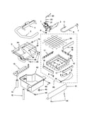 Evaporator/ice cutter grid/water