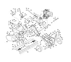 Craftsman 486252445 engine/transmission diagram