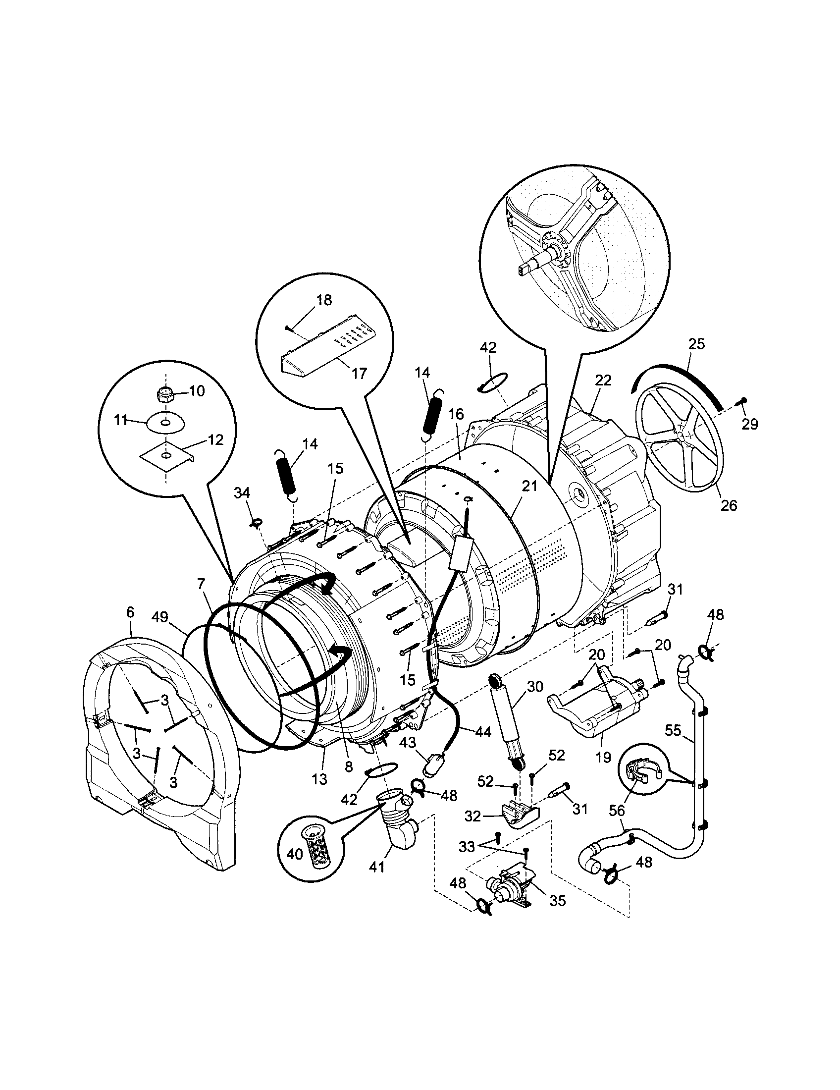 Motor/tub
