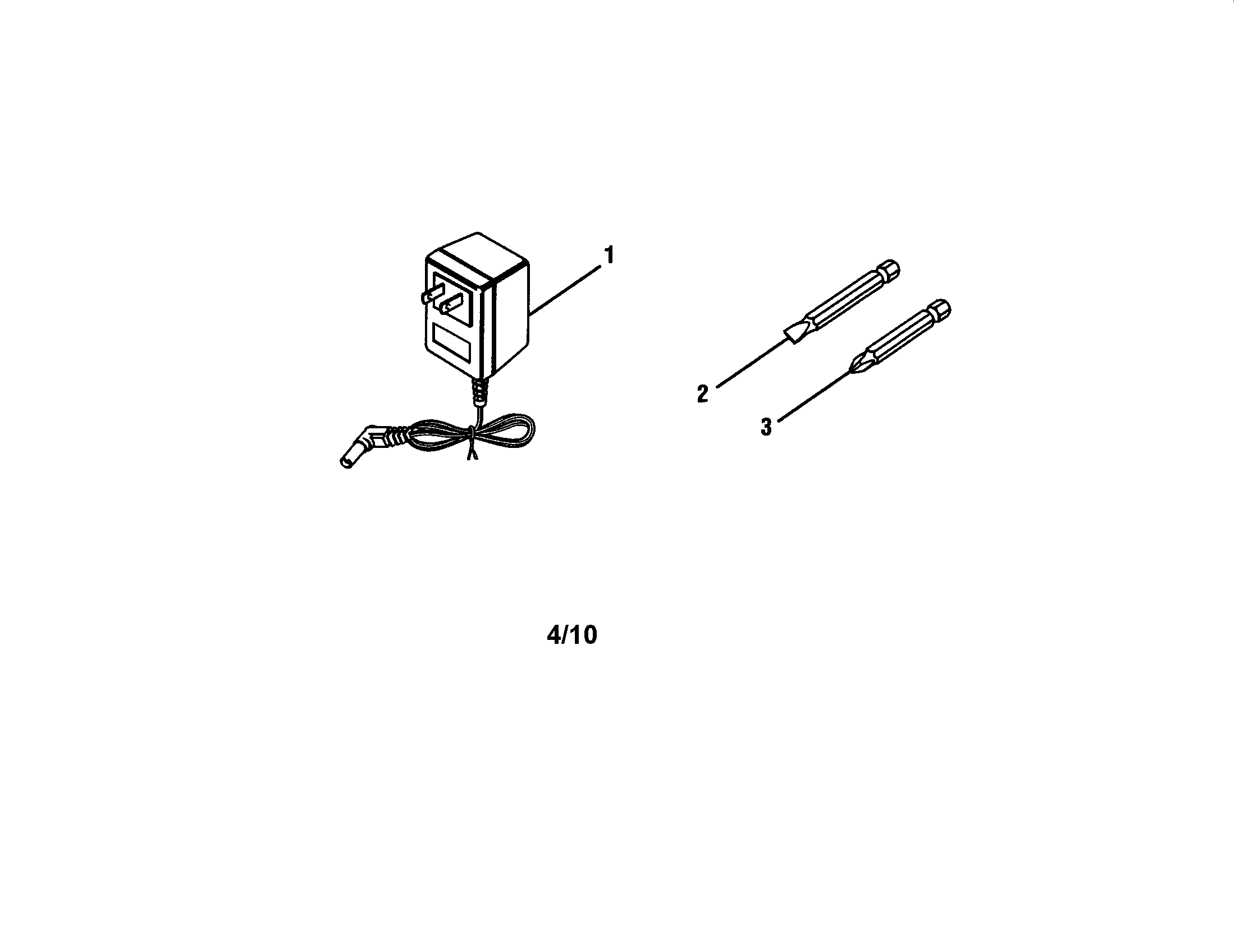 Battery charger/screwdriver bit
