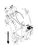 Control panel/discharge chute