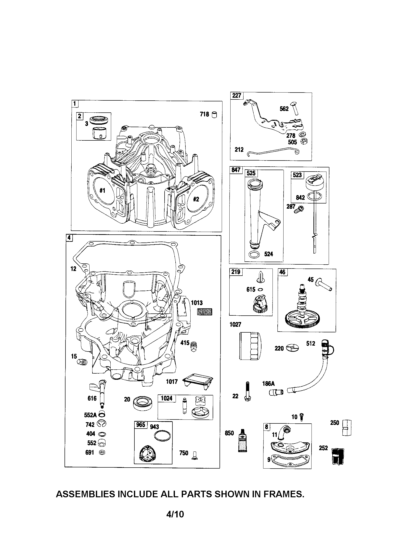 Cylinder/sump