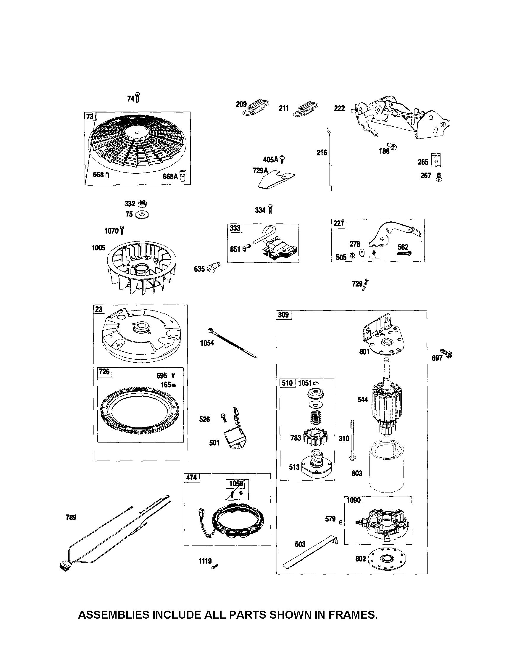 Motor-starter/flywheel