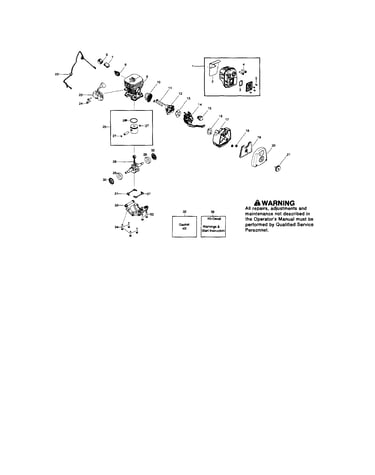 Cylinder/muffler/crankshaft