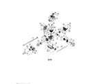 MTD 41AD304G799 short block/fuel tank/muffler diagram