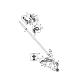 Drive shaft/handle/shield