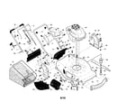 Craftsman 917374541 engine/housing/handle diagram