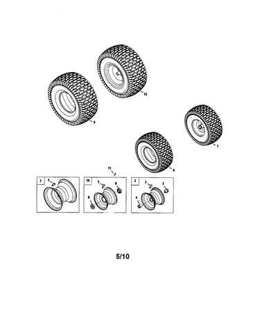 Front & rear wheels