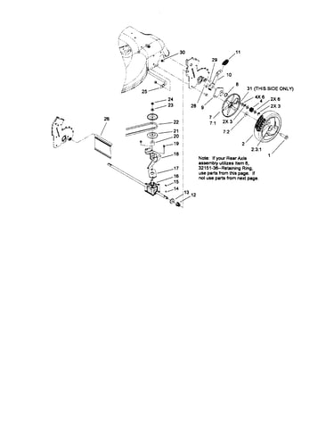 Rear axle assembly
