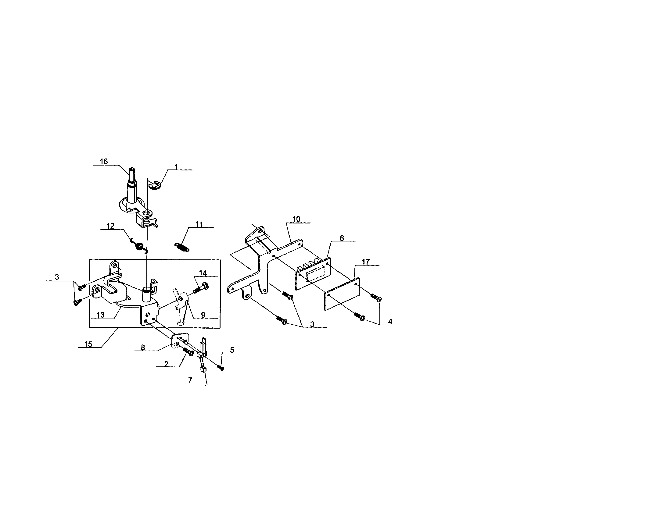 Bobbin winder bracket