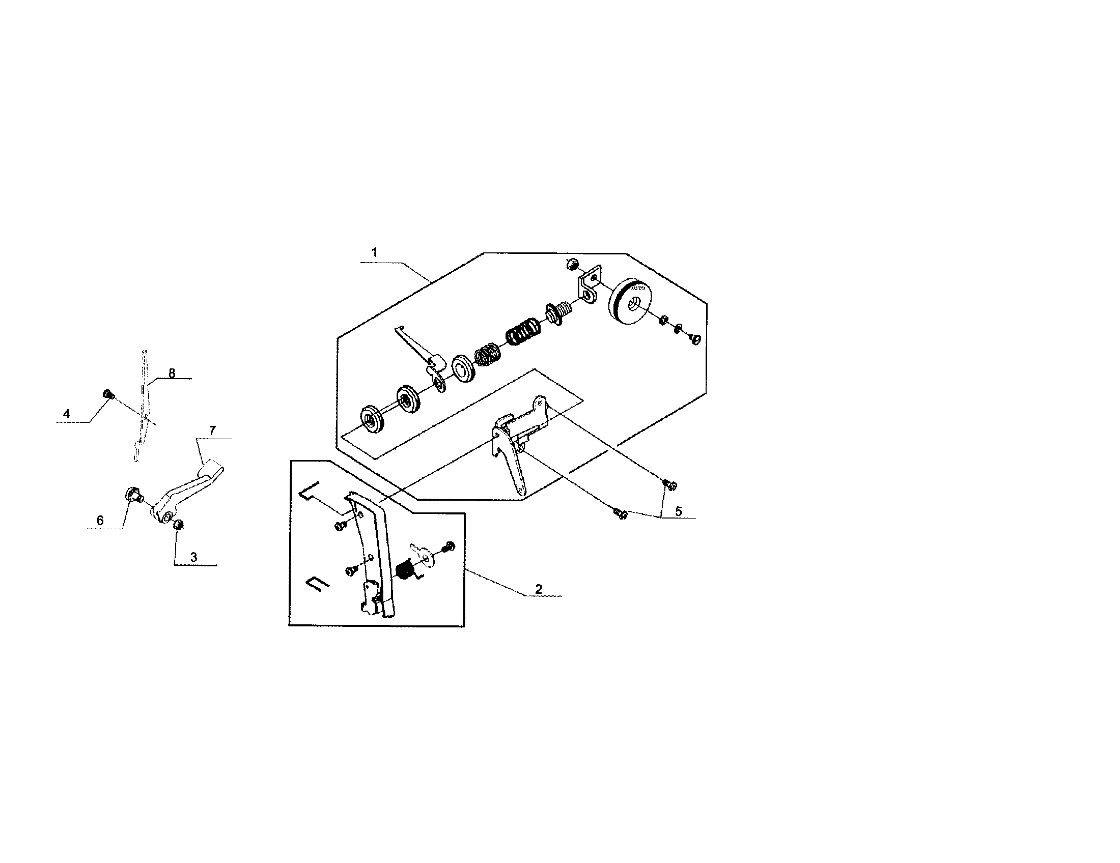 Tension/thread guide plate