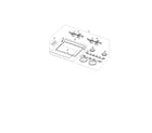 Samsung FER300SB/XAB cooktop diagram