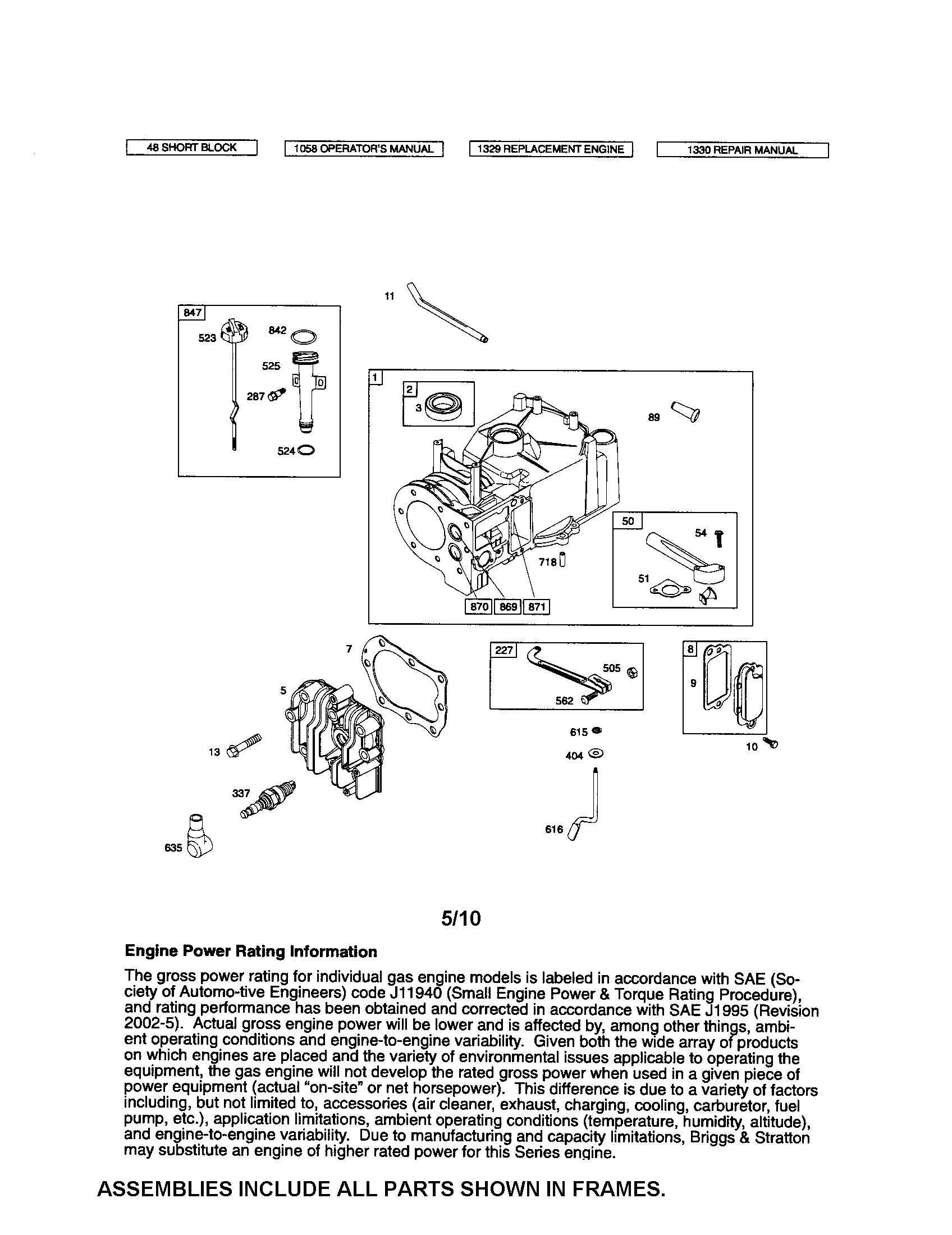 CYLINDER/DIPSTICK/TUBE