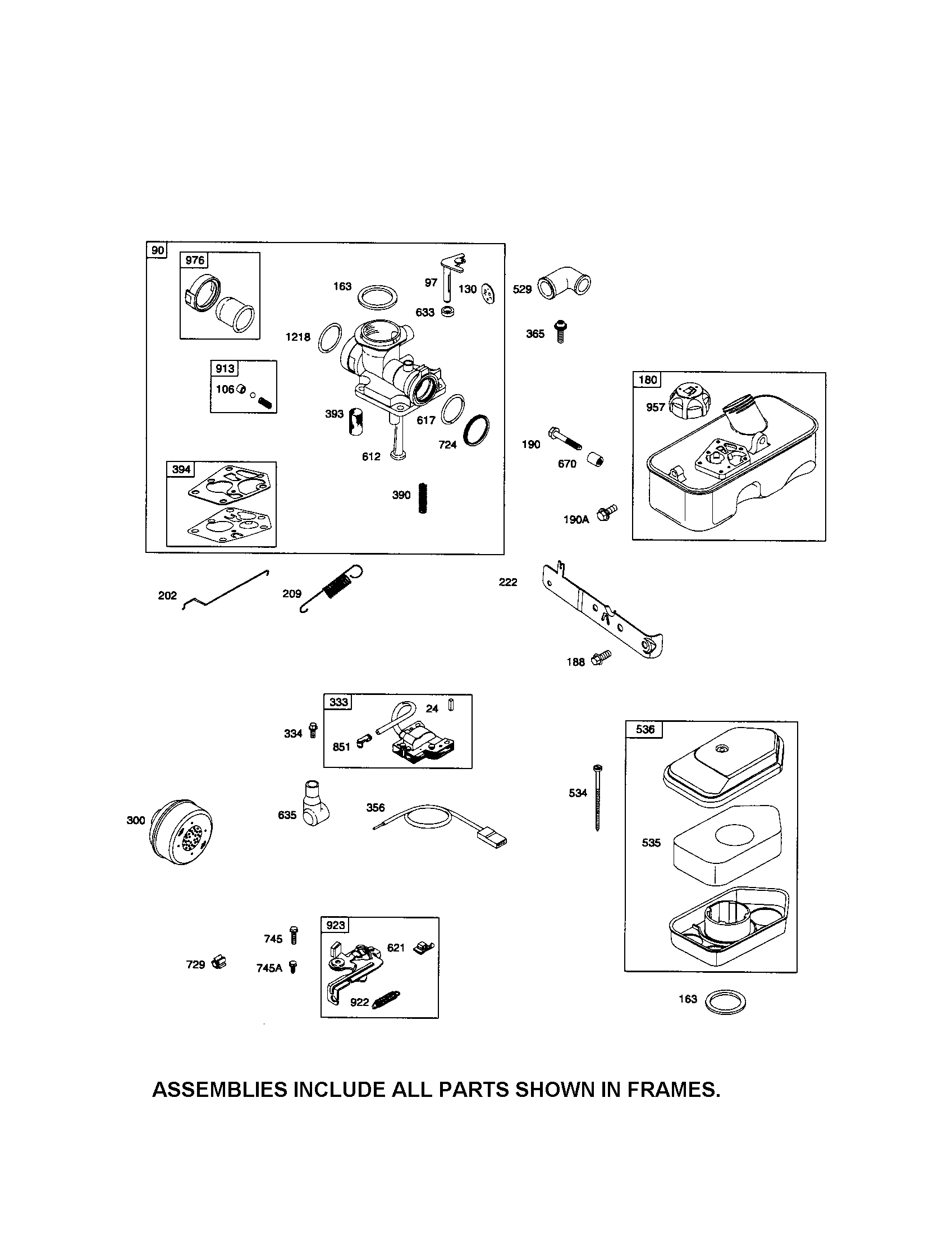 Carburetor/fuel tank
