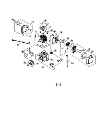Short block/muffler