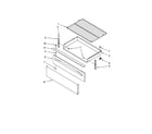 Whirlpool RF362LXTS0 drawer & broiler diagram
