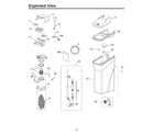 GE GXSF30V00 resin & brine tanks diagram