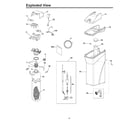GE GXSH40V00 resin & brine tanks diagram