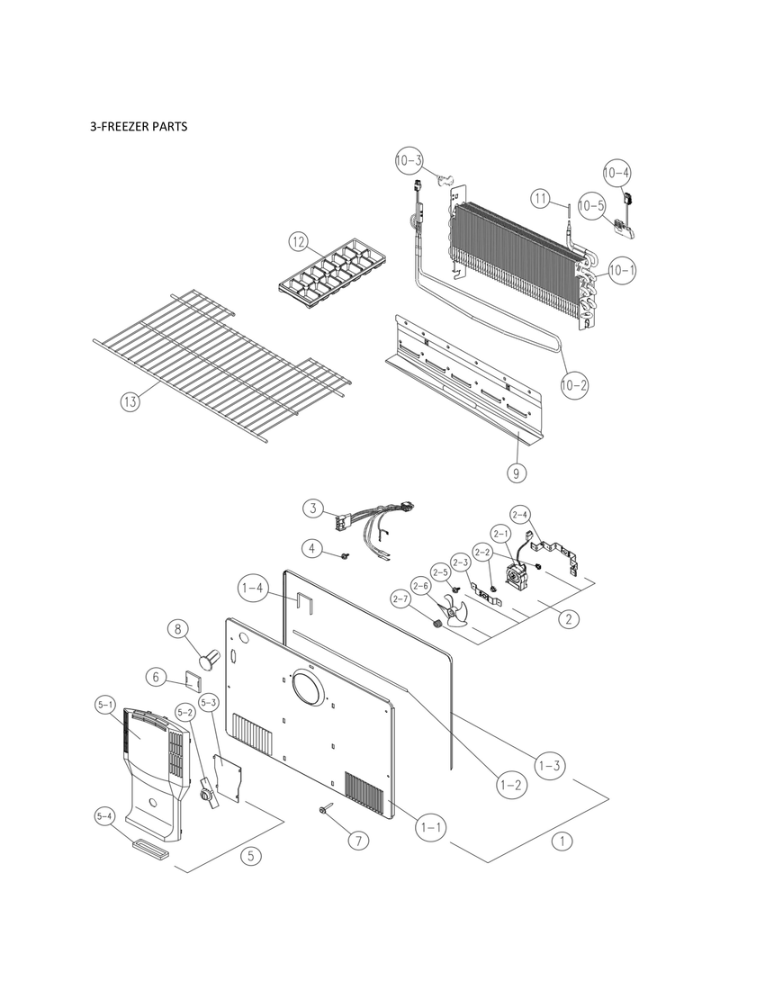 3-FREEZER PARTS