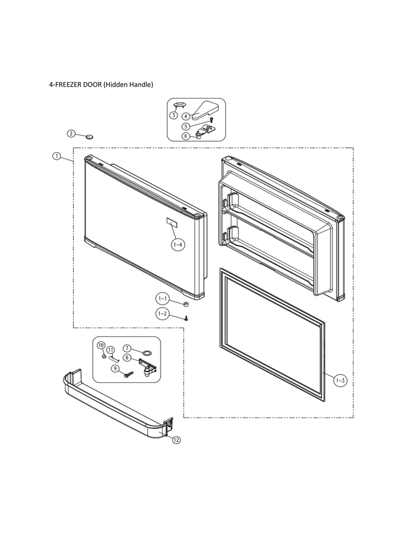 4-FREEZER DOOR