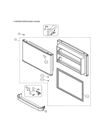 4-freezer door