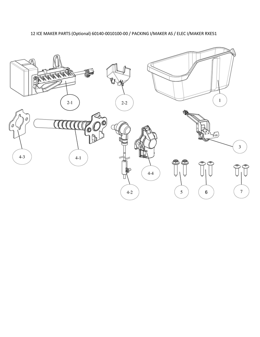 Icemaker parts