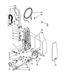Dust compartment and motor