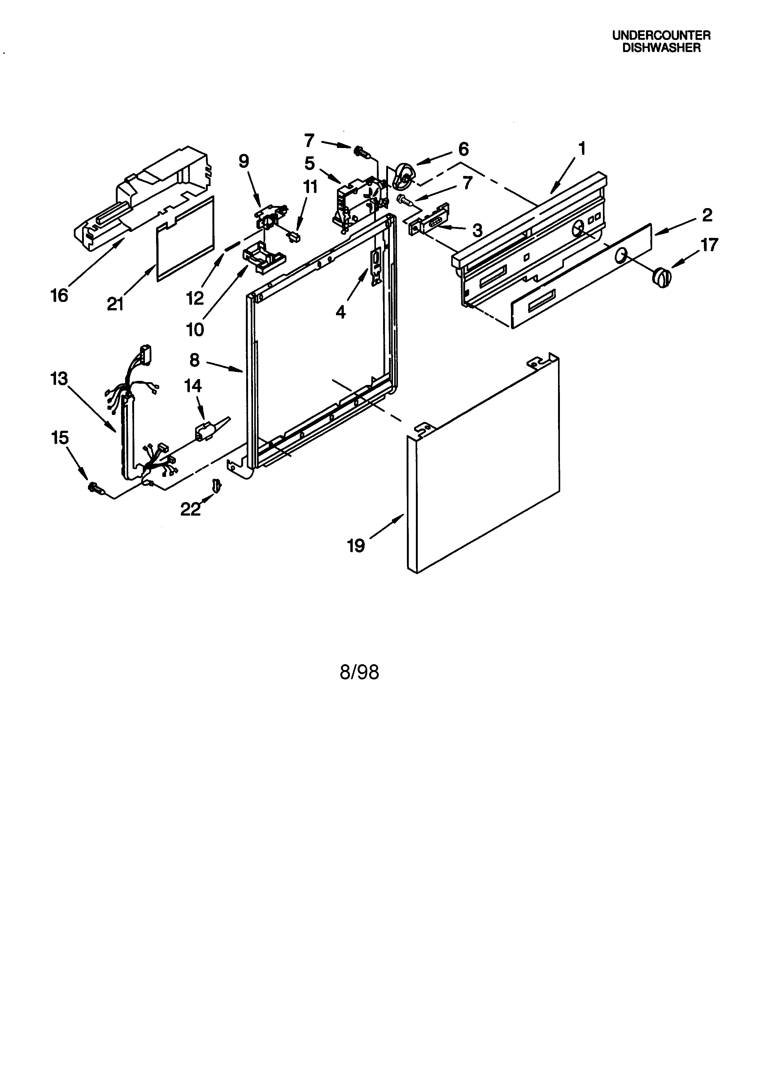 Frame and console