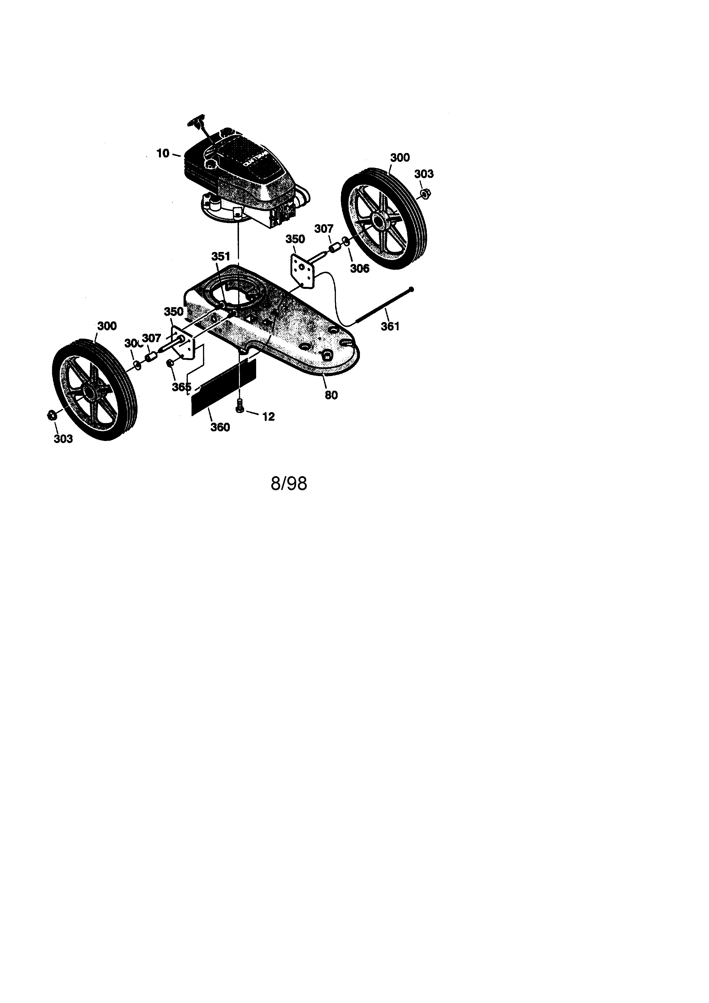 ENGINE AND REAR TIRES