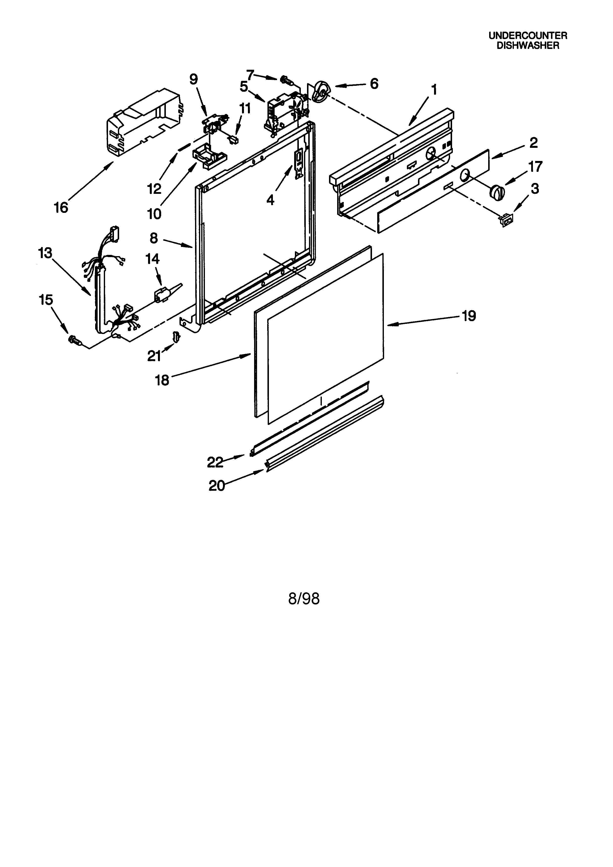 Frame and console