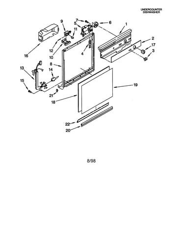 Frame and console