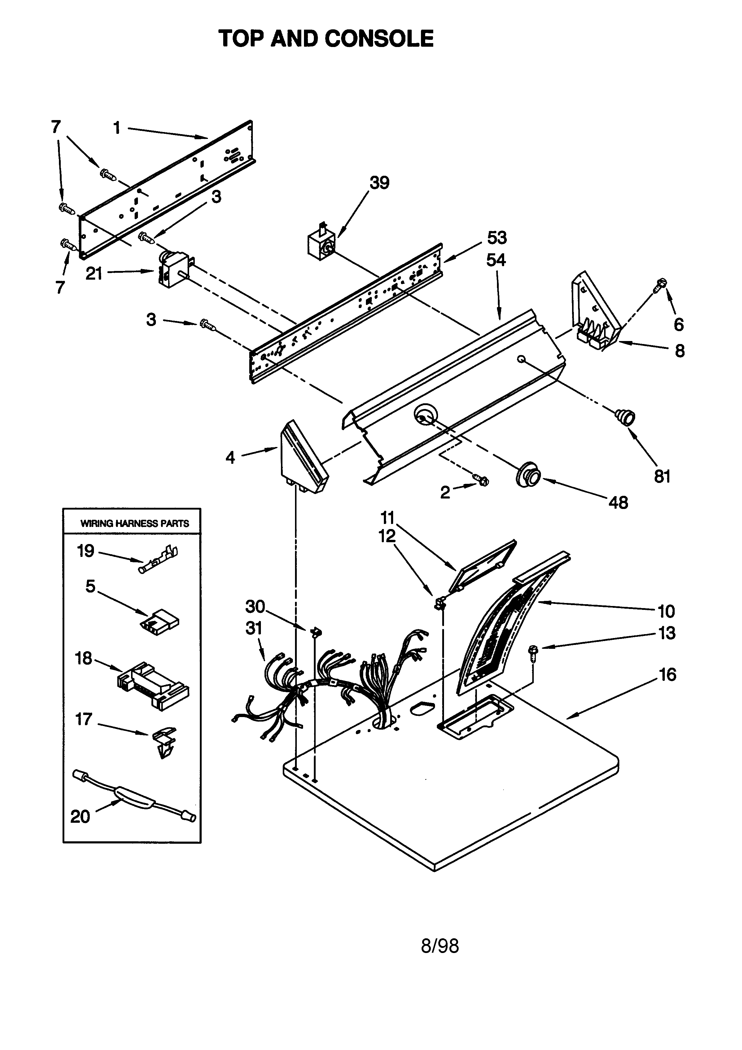 TOP AND CONSOLE