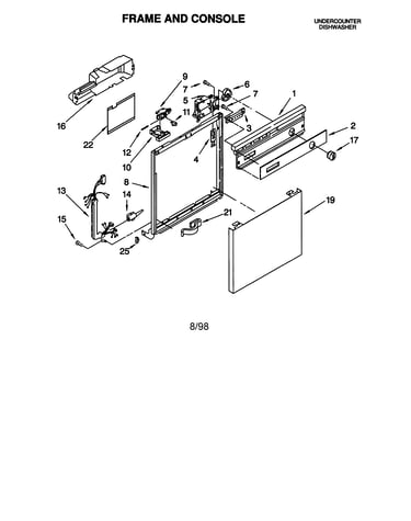 Frame and console