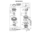 Whirlpool DU910PFGB0 pump and motor diagram