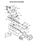 Motor and ice container
