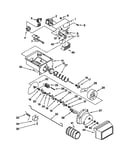 Motor and ice container