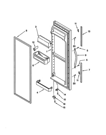 Refrigerator door