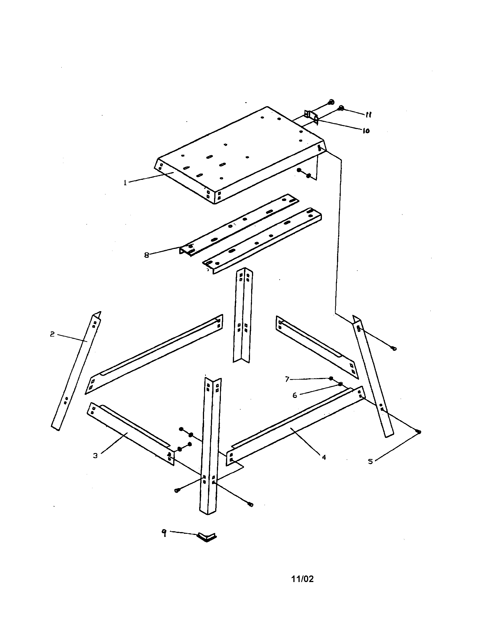 BAND SAW LEG STAND